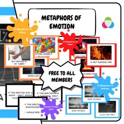 the metaphors resource pack is a great way of exploring emotions