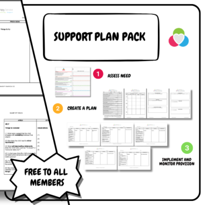 our support plan pack helps you assess need, plan provision and monitor progress